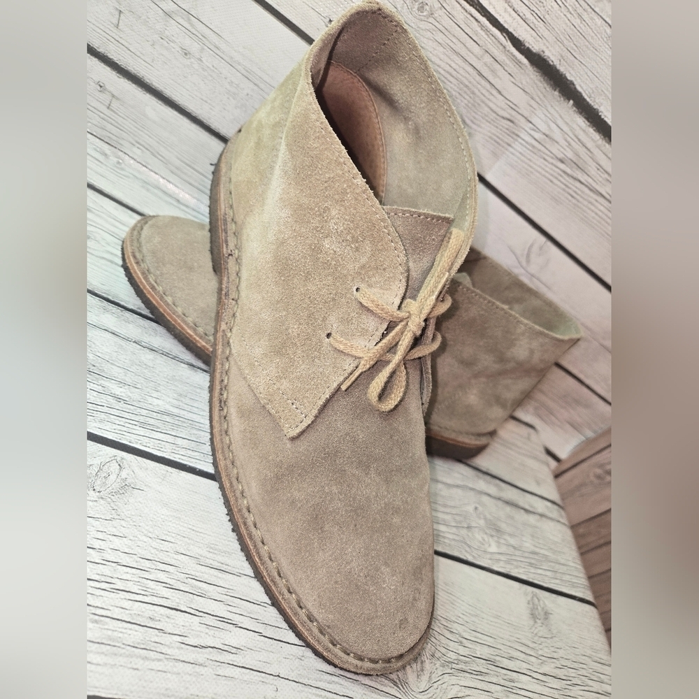 Rhodes Made in Italy Suede Chukka Boots Desert Style Crepe Sole Size 10 - Picture 10 of 16